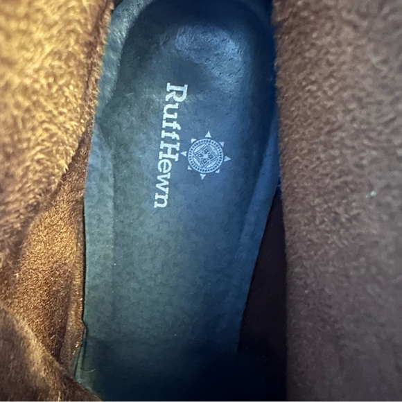 Ruff Hewn Women's Cypress Slate Blue Gray & Brown Suede Tie Up Booties Size 8.5 - Picture 10 of 10